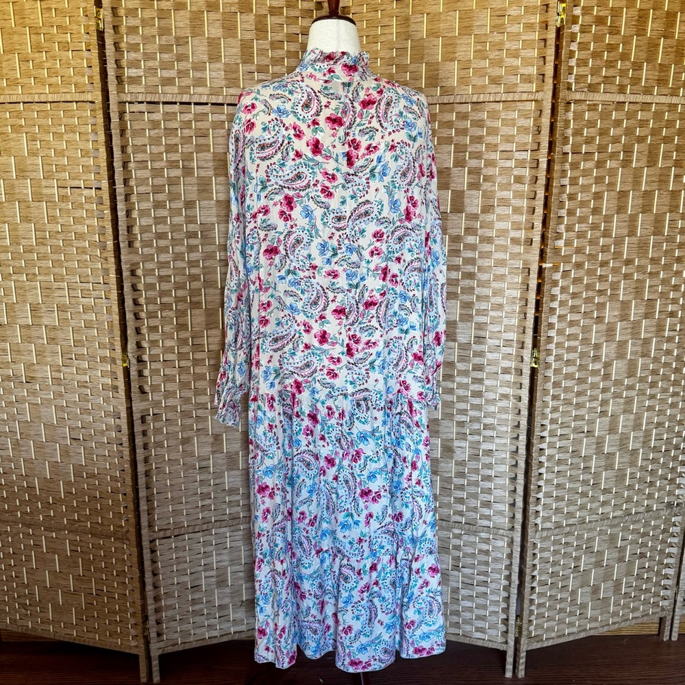 Floral print oversized VICI tiered maxi dress XL / XXL - Picture 6 of 13